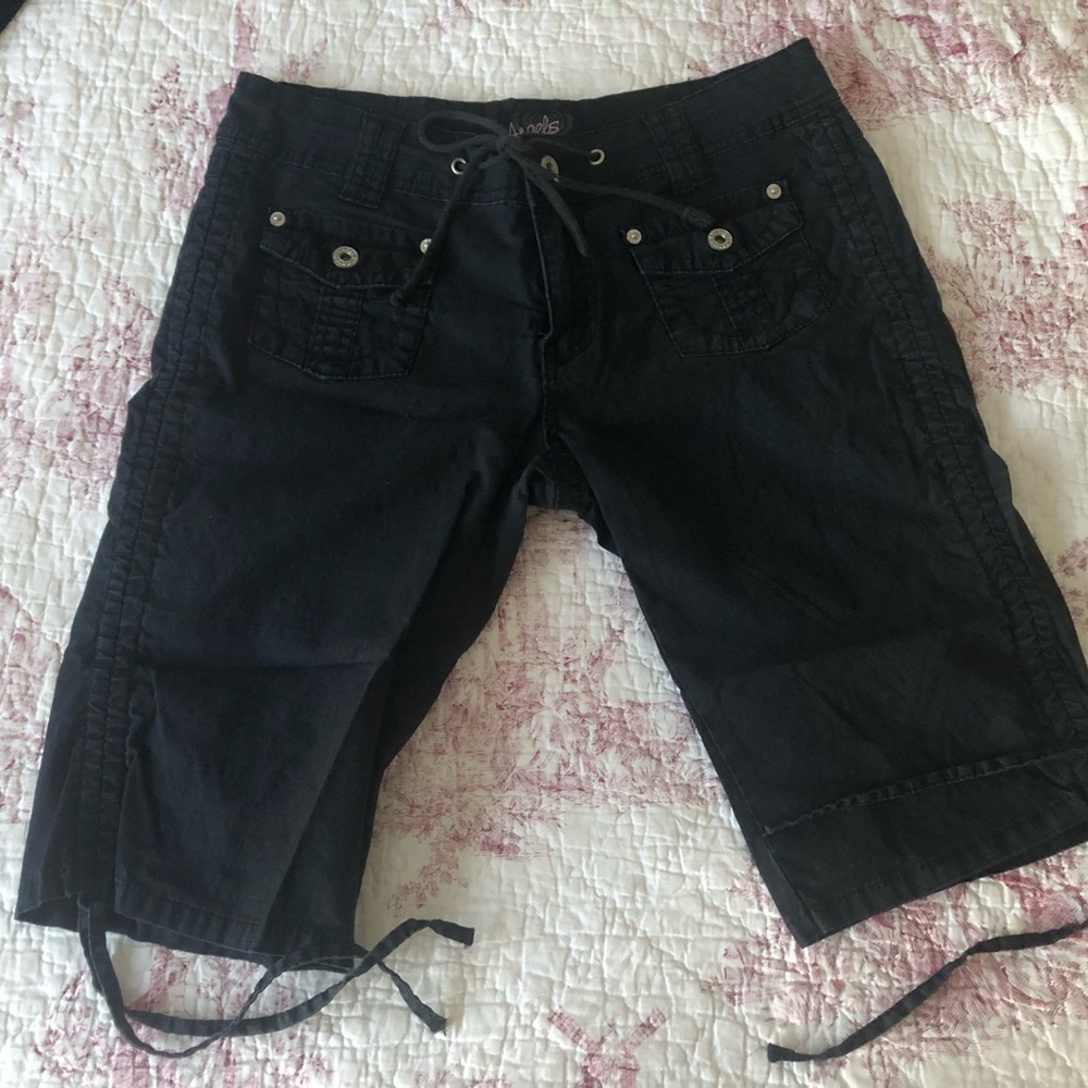 Angels Black Bermuda Shorts